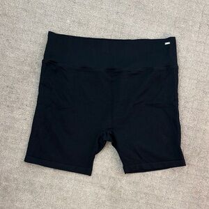 PINK Black Biker Shorts